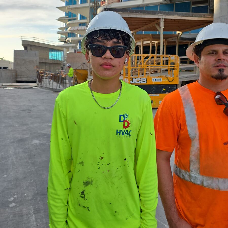 D and D crew member on site