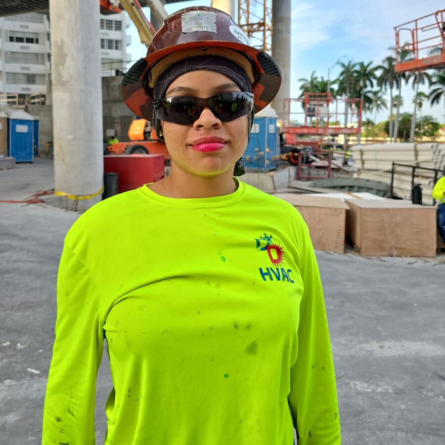 D and D crew member on site