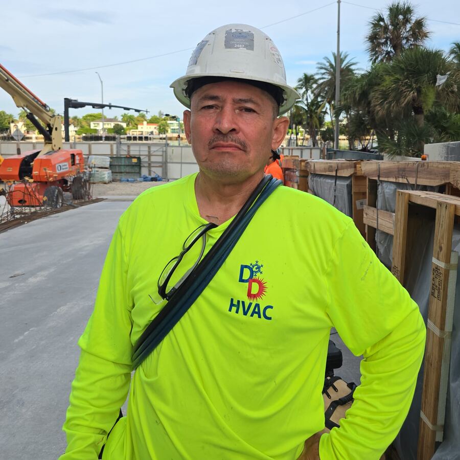 D and D crew member on site